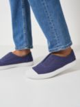 Crew Clothing Lucy Laceless Slip On Shoes, Dark Blue