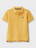 Crew Clothing Kids' Classic Pique Polo Shirt, Mid Yellow
