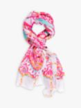 chesca Marine Scarf, Pink/Orange