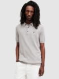 AllSaints Aubrey Organic Cotton Knit Polo Shirt