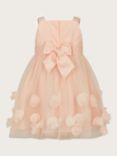 Monsoon Baby Serenata Rose 3D Occasion Dress, Pink