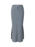SELECTED FEMME Myra Stripe Denim Skirt, Medium Blue