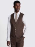 Moss Tailored Fit Flannel Waistcoat, Copper