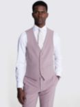 Moss x DKNY Slim Fit Wool Blend Waistcoat, Dusty Pink
