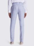 Moss Tailored Fit Linen Trousers, Light Blue