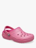 Crocs Kids' Classic Lined Clogs, Pink