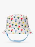 Small Stuff Kids' Canvas Tulip/Colour Block Reversible Bucket Hat, Multi