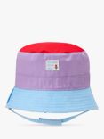 Small Stuff Kids' Canvas Tulip/Colour Block Reversible Bucket Hat, Multi