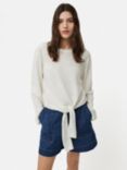 Jigsaw Linen Cotton Blend Tie Front Jumper