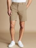 Charles Tyrwhitt Slim Fit Cotton Blend Shorts, Taupe