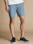 Charles Tyrwhitt Linen Blend Shorts, Mid Blue