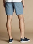 Charles Tyrwhitt Linen Blend Shorts, Mid Blue