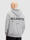 AllSaints Access Organic Cotton Hoodie, Smokey Grey