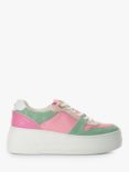 Dune Evangelyn Suede Platform Trainers, Pink