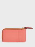 Gerard Darel Leather Zip Cardholder, Apricot/Peach/Camel