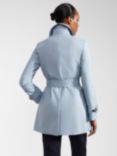 Hobbs Jane Short Trench Coat, Pale Blue