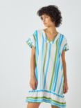 SUMMERY Copenhagen Cady Stripe Dress, Blue Danube