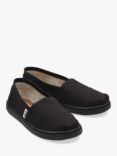 TOMS Kids' Alpargata Espadrille Shoes, Black
