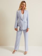 Phase Eight Alexis Shawl Collar Suit Jacket, Pale Blue