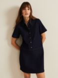 Phase Eight Larisa Denim Tunic Dress, Dark Blue