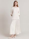 Ghost Colette Slip Maxi Skirt, Ivory