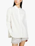 SISLEY Comfort Fit Plain Shirt, White