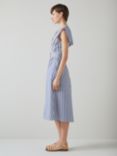 L.K.Bennett Beau Stripe Midi Dress, Navy/Cream