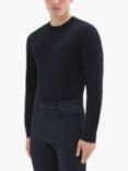 Theory Crew Neck Wool Jumper, Navy