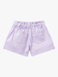 Benetton Kids' Paperbag Shorts, Lilac