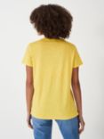 Crew Clothing Perfect V-Neck Slub T-Shirt, Lemon Yellow