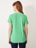 Crew Clothing Perfect V-Neck Slub T-Shirt, Emerald Green