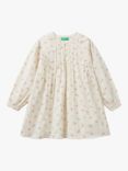 Benetton Kids' Horses Print Muslin Dress, Multi