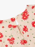 Benetton Kids' Floral Print A-Line Dress, Multi