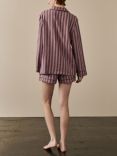 Piglet in Bed Linen Blend Striped Pyjama Shorts Set