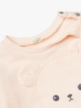 Benetton Baby Teddy Embroidered Crew Neck Sweatshirt