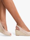 Carvela Florence Wedge Heel Espadrilles, Natural Taupe