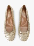 Carvela Luggage Woven Leather Ballet Pumps