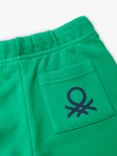 Benetton Kids' Elasticated Waist Shorts, Intense Green