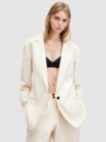 AllSaints Payton Pinstripe Blazer, Cream