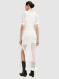 AllSaints Paloma Open Stitch Maxi Dress, Chalk White