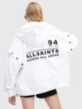 AllSaints Access Amphia Detachable Sleeve Hoodie, White