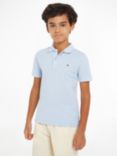 Tommy Hilfiger Kids' Flag Logo Polo Shirt, Breezy Blue