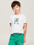 Tommy Hilfiger Kids' Cotton Monogram T-Shirt, White