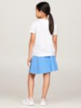 Tommy Hilfiger Kids' Rainbow Logo T-Shirt, White/Multi