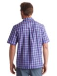 Rohan Coast Short Sleeve Checked Shirt, Ridge Blue