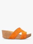 Moda in Pelle Holle Leather Sandals, Orange