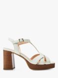 Moda in Pelle Quinnie Leather Heeled Sandals, Off White