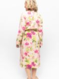Cyberjammies Tessa Floral Print Dressing Gown, Pink/Multi