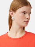 Jigsaw Crumpled Texture Drop Earrings