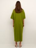 KAFFE Edna Casual Fit T-Shirt Midi Dress, Calla Green